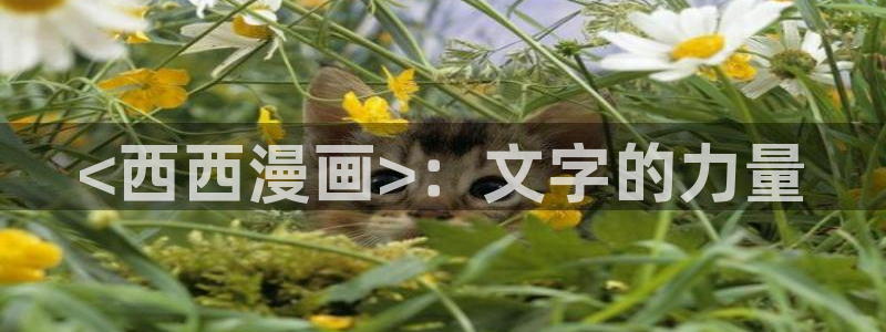 3d漫画韩漫在线观看免费：<西西漫画>：文字的力量
