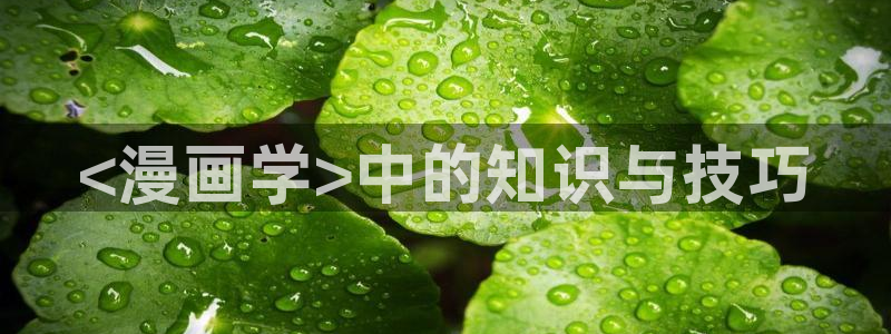 韩漫h入口：<漫画学>中的知识与技巧